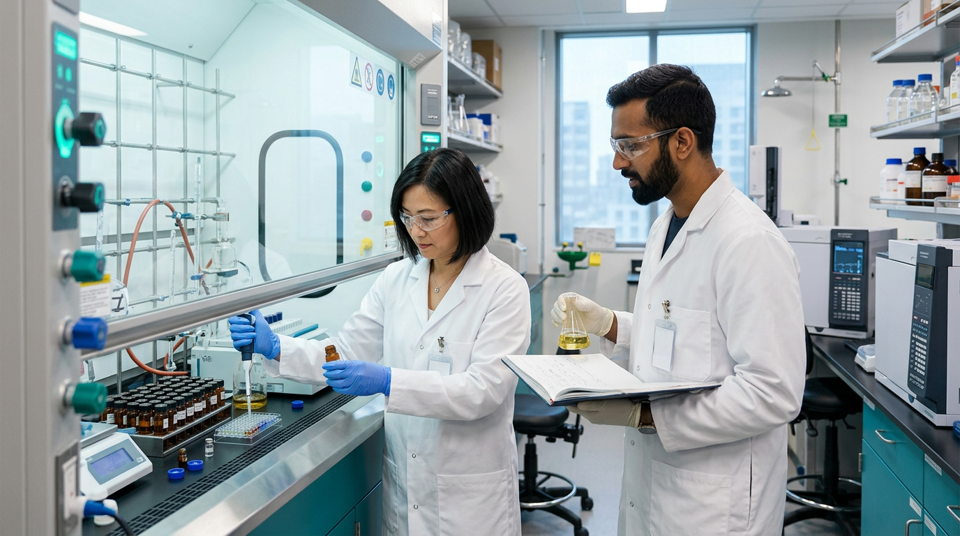 专业气味合成团队：实验室与安全操作